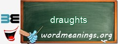 WordMeaning blackboard for draughts